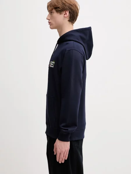 Drôle de Monsieur mikina s kapucňou pánska Vine Embroidered Slogan