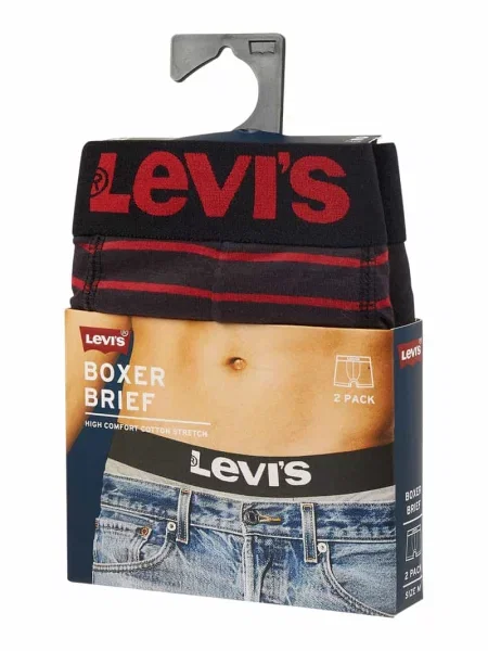 Bokserki z domieszką stretchu w Levi's czerwone