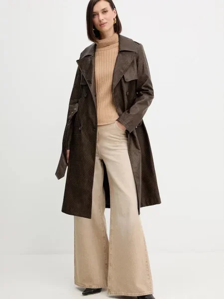 Вовняний светр Simona Corsellini легкий гольф бежевий