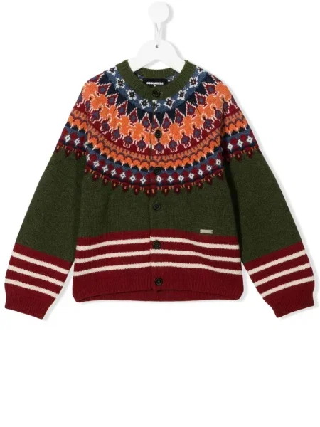 Kardigan dziecięcy Dsquared2 zielony