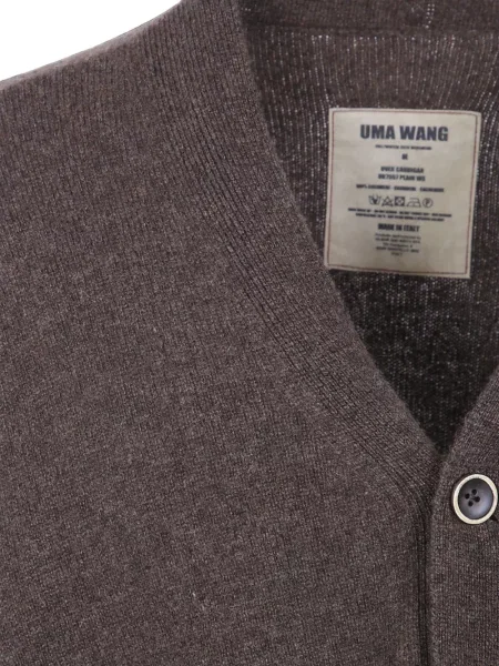 Cardigan Uma Wang din cașmir maro