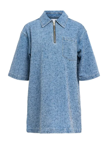 OBJECT Rochie albastru denim / albastru deschis negru