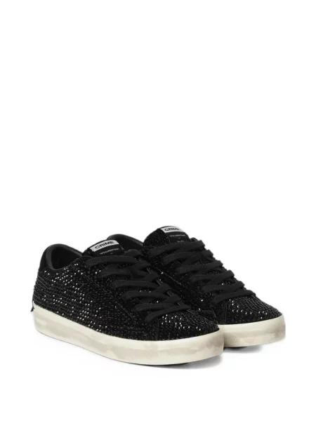 Sneakerși Crime London zdrențuiți negru
