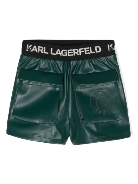 Szorty dziecięce Karl Lagerfeld zielone