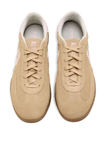 Sneakersy Converse do biegania na platformie srebrne