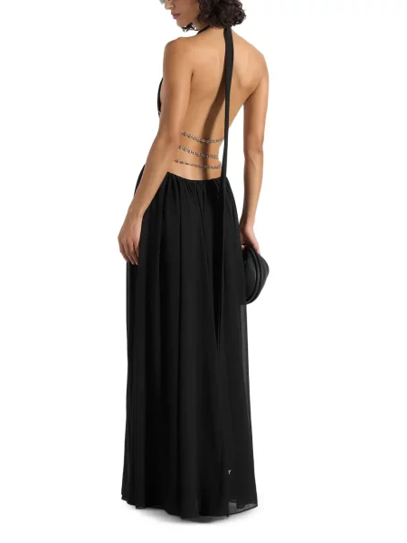 Cu centură rochie maxi Manière De Voir negru