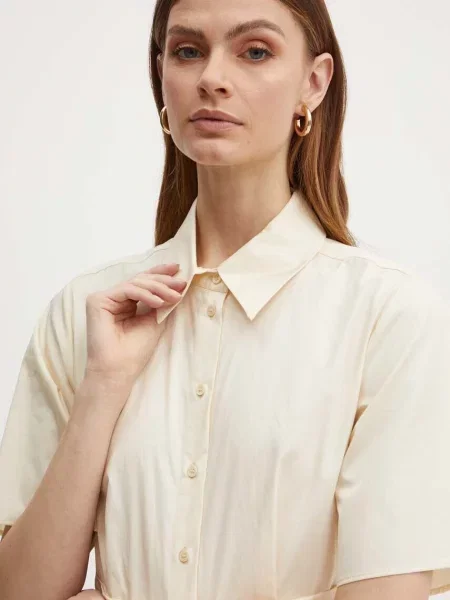 Платье мини Max&co клеш бежевое