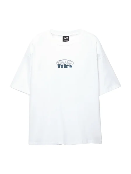 Pull&Bear Tricou STWD albastru gențiană alb