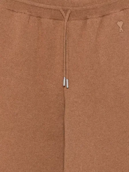 Pantaloni Ami Paris cu cordon maro