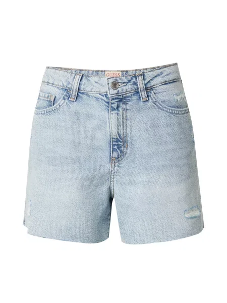 GUESS De blugi pantaloni scurți | Relaxed fit albastru