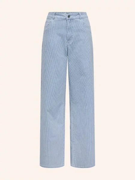 Only Široké Džíny light blue denim/cloud dancer modré
