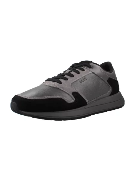 Sneakersy Boss skórzane szare