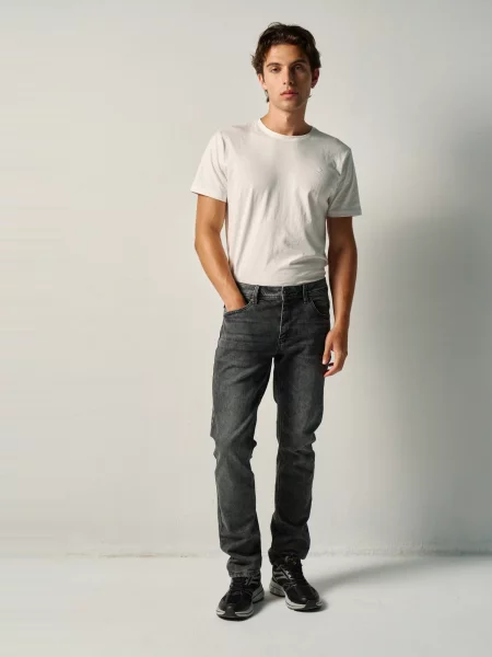 KOROSHI Džínsy denim čierny