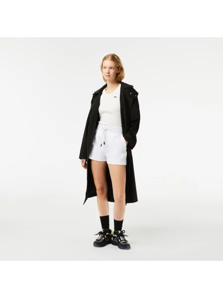 Lacoste Szorty Z Dżerseju Bawełnianego białe