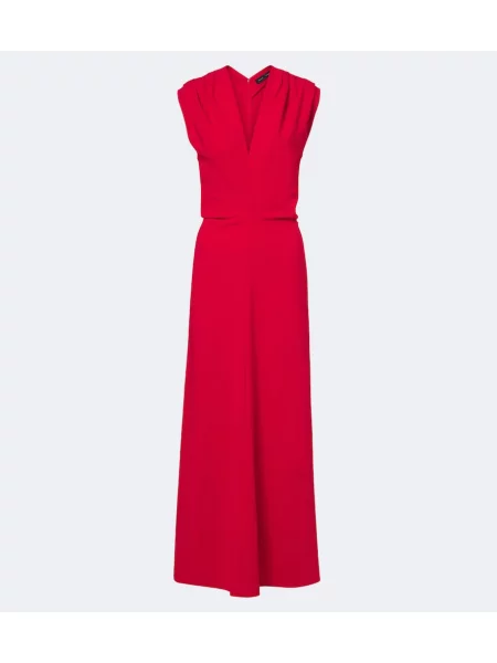 Rochie maxi Proenza Schouler drapată roșu
