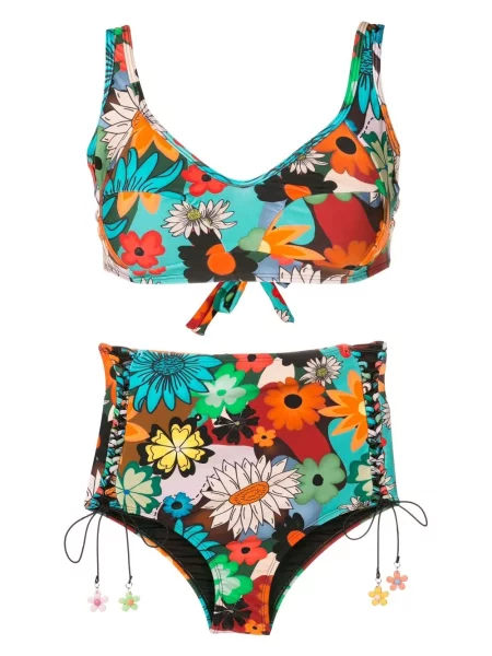 Bikini Amir Slama cu model floral cu imagine