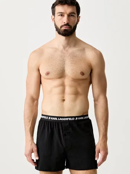 Karl Lagerfeld boxerky pánske čierna