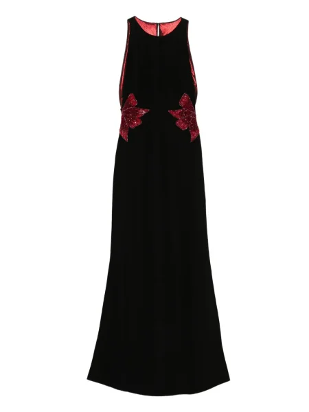 Sukienka bez rękawów Aavva z cekinami bez rękawów garniturowa czarna