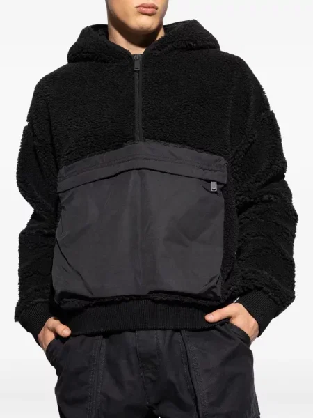 Hanorac cu glugă Dsquared2 din fleece negru