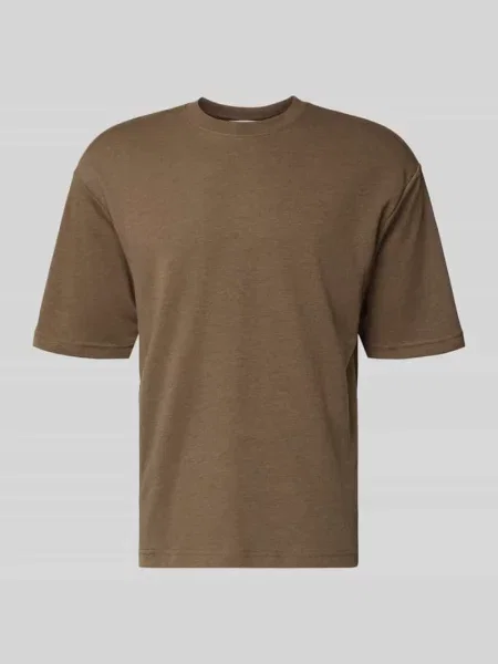 Koszulka o kroju oversized z mieszanki bawełny Model LOOSEOSCAR' Selected Homme