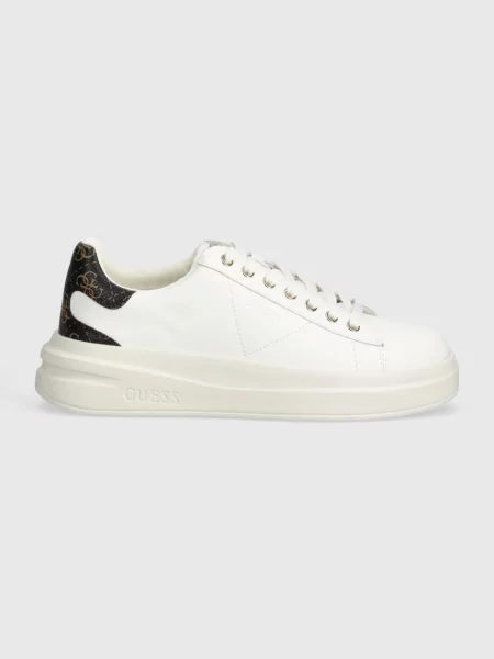 Guess De piele sneakers ELBINA alb