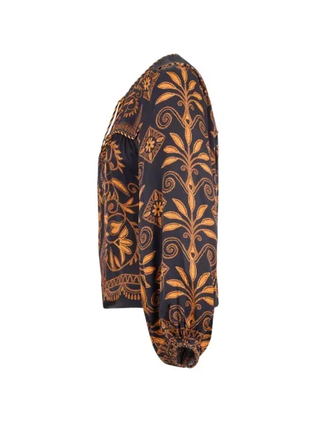 Bluză Farm Rio cu model floral cu imagine negru