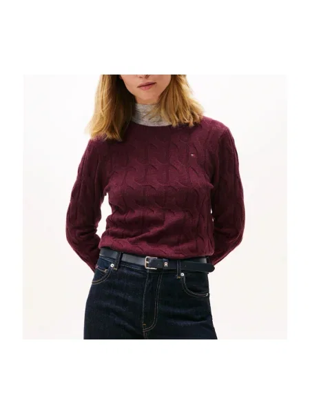 Tommy Hilfiger Pulover Vișiniu bordo