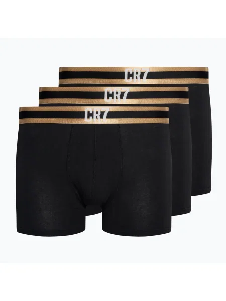 Olcsóbban. Férfi Basic Trunk boxeralsó 3 pár fekete/arany. Méret: XL fekete