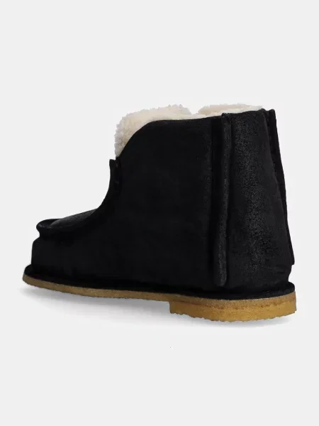 Замшевые укороченные сапоги Jw Anderson черные