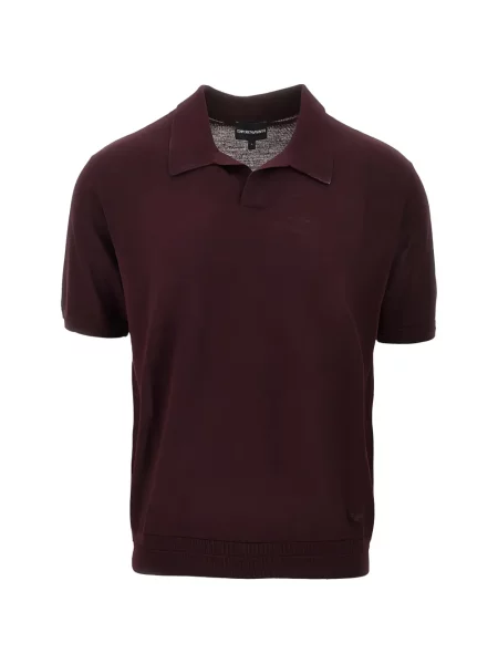 Scurt tricou Emporio Armani tricotate roșu