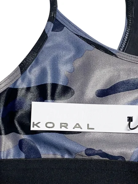 Biustonosz Koral w kamuflażu szary