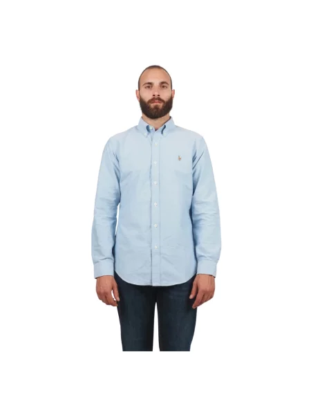 Koszula Polo Ralph Lauren z twillu niebieska