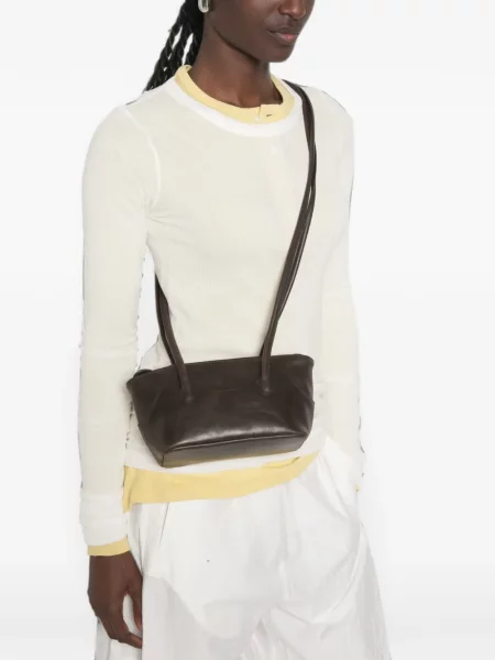 Kožna crossbody torbica Marge Sherwood smeđa