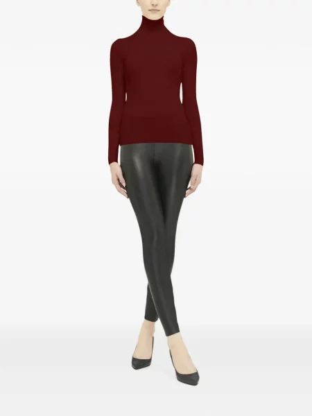 Lung top Wolford de lână roșu