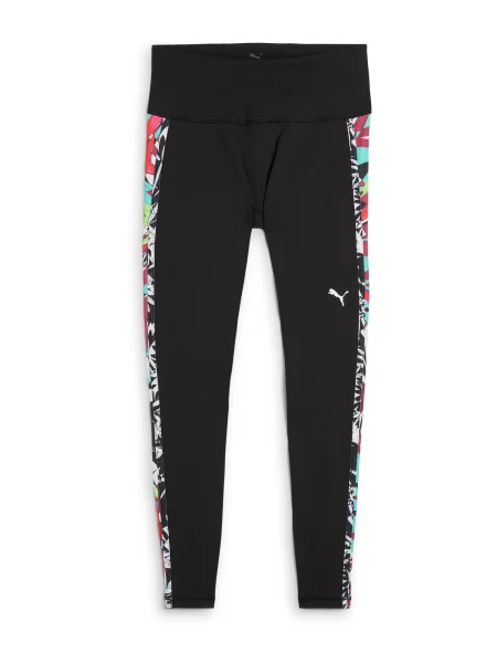PUMA Pantaloni sport turcoaz / roșu / negru alb