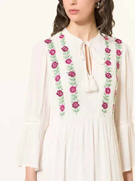 Y.A.S. Šaty S Krajkou / růžová / zelená bílá