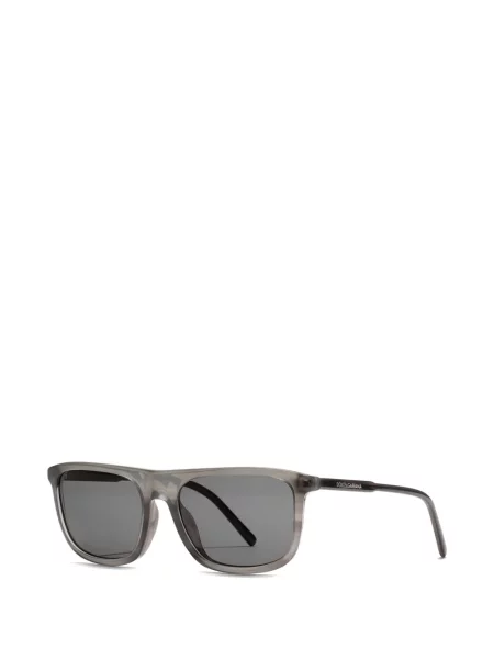 Правоъгълни слънчеви очила Dolce & Gabbana Eyewear сиво