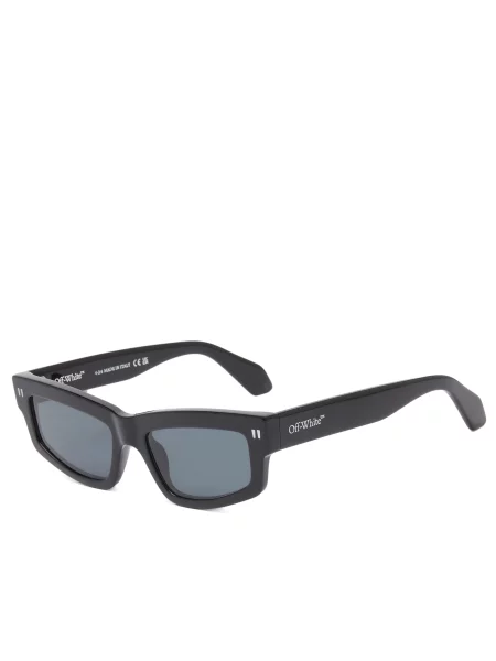 Off White Akcesoria unisex Czarny ONE SIZE Czarne/Szare Kot Okulary przeciwsłoneczne Miramar białe