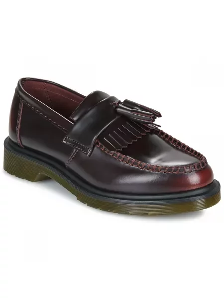 Dr. Martens Kožne mokasinke Adrian Tassel Loafer crvena