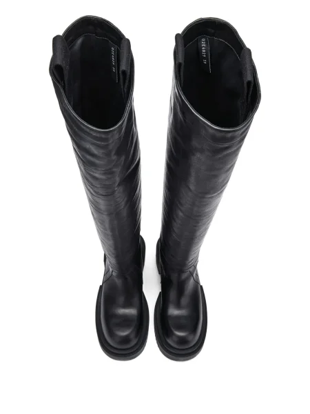 Кожени маратонки Rick Owens черно