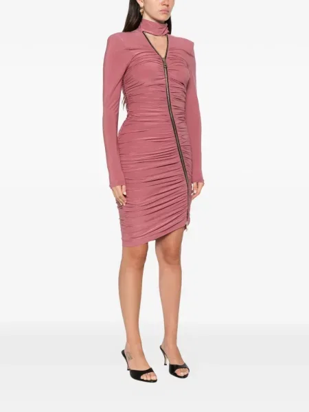 Rochie mini Mitiliane Couture cu volane roz