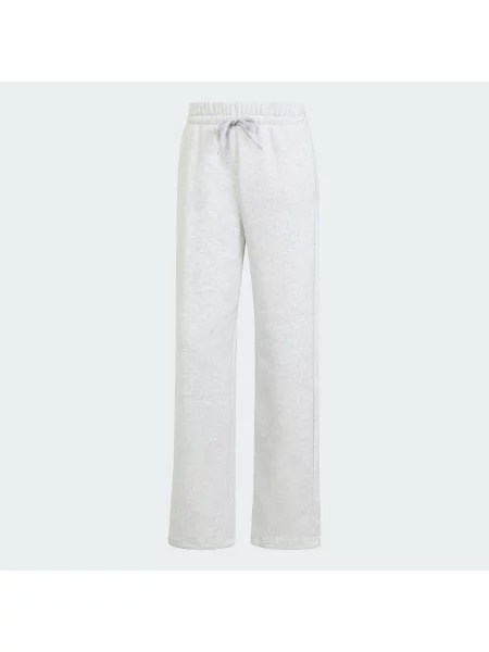 Spodnie Essentials Small Logo Feel Cozy Open-Hem białe