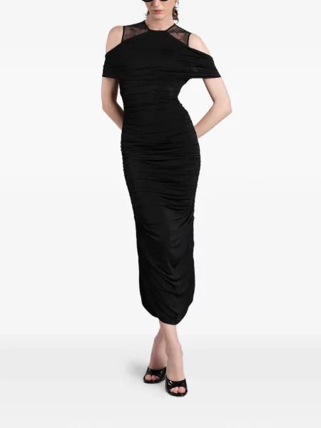 Rochie Marine Serre cu volane negru