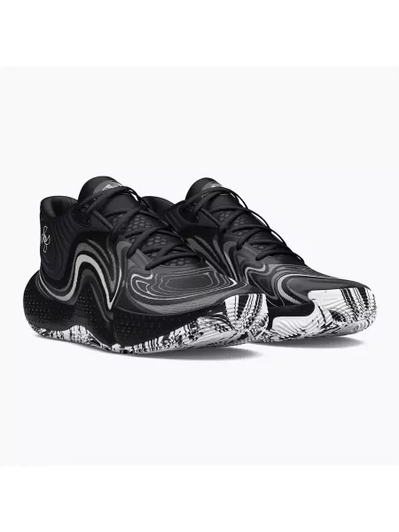 Buty do koszykówki Under Armour Spawn 6 Mid black/distant gray/mod gray czarne