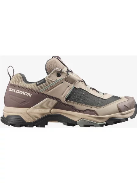 Buty do biegania Salomon X Ultra 5 GORE-TEX beżowo brązowe