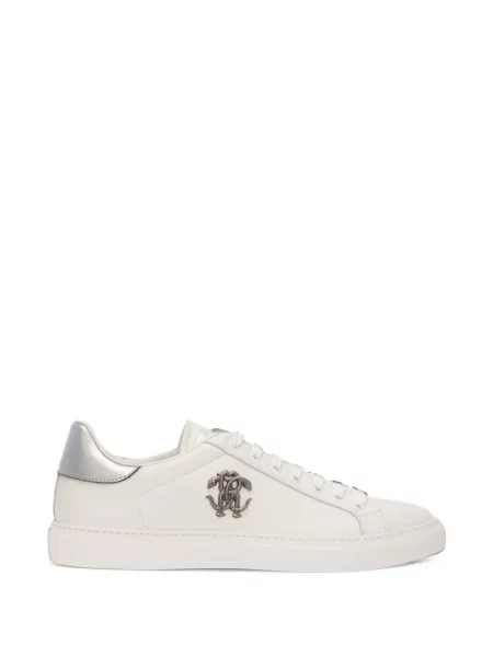 Sneakerși Roberto Cavalli alb