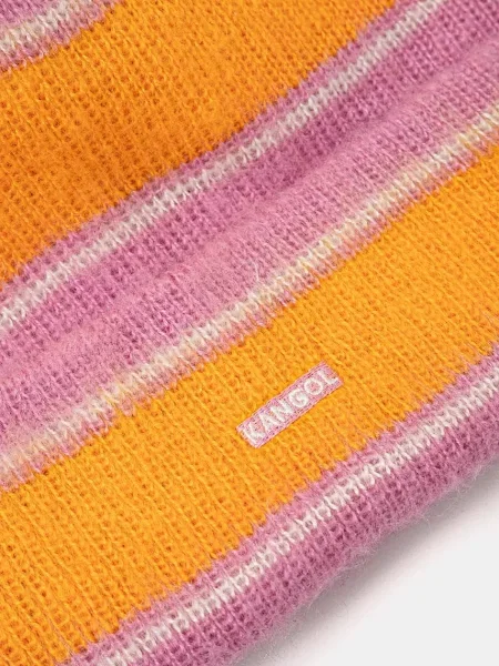 Шапка Kangol FUZZY STRIPE помаранчевий
