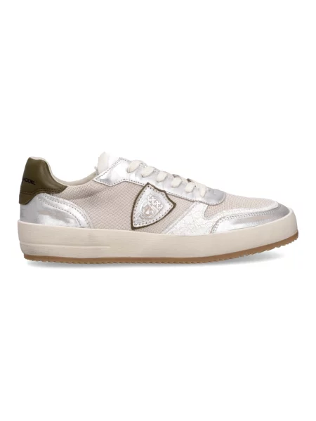 Buty do tenisa Philippe Model skórzane do tenisa beżowe