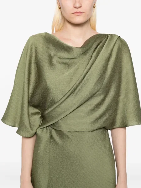 Rochie Amsale din satin verde