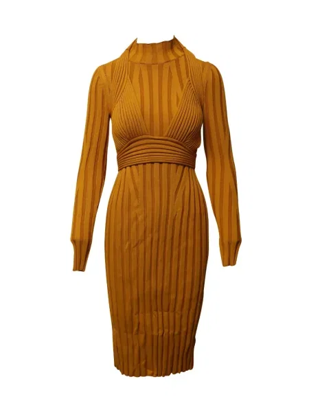 Rochie maxi Proenza Schouler lungă de costum portocaliu